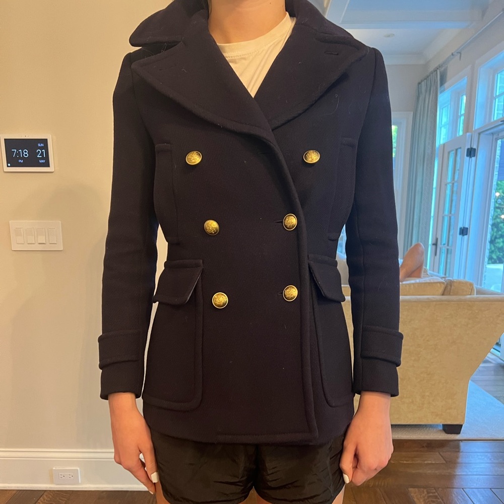 J. Crew Women’s Navy Pea Coat
